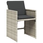 Casa si Gradina - Gradina si terasa - Mobilier exterior - Seturi mobila gradina - Set mobilier gradina cu perne, 9 piese, gri deschis, poliratan - Infinity.ro