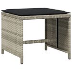 Casa si Gradina - Gradina si terasa - Mobilier exterior - Seturi mobila gradina - Set mobilier gradina cu perne, 9 piese, gri deschis, poliratan - Infinity.ro