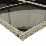 Casa si Gradina - Gradina si terasa - Mobilier exterior - Seturi mobila gradina - Set mobilier gradina cu perne, 9 piese, gri deschis, poliratan - Infinity.ro