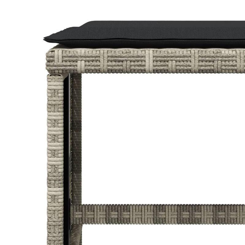 Casa si Gradina - Gradina si terasa - Mobilier exterior - Seturi mobila gradina - Set mobilier gradina cu perne, 9 piese, gri deschis, poliratan - Infinity.ro
