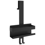 Casa si Gradina - Mobilier - Biblioteci si rafturi - Rafturi - Suport de dus suspendat, negru mat, otel inoxidabil 304 periat - Infinity.ro