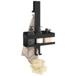 Casa si Gradina - Mobilier - Biblioteci si rafturi - Rafturi - Suport de dus suspendat, negru mat, otel inoxidabil 304 periat - Infinity.ro