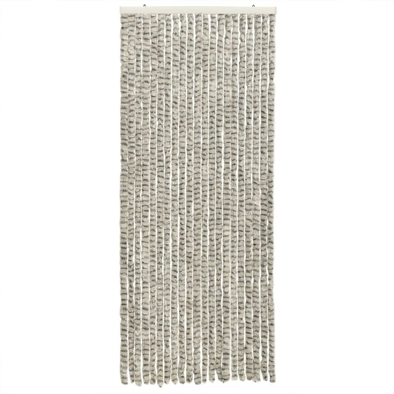 Casa si Gradina - Textile si covoare - Rulouri si jaluzele - Perdea pentru insecte gri deschis si gri inchis56x200cm chenille - Infinity.ro