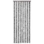 Casa si Gradina - Textile si covoare - Rulouri si jaluzele - Perdea pentru insecte, gri si alb, 100x200 cm, chenille - Infinity.ro