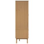 Casa si Gradina - Mobilier - Dulapuri si sifoniere - Sifoniere - Sifonier "OLDEN", gri/maro, 76,5x53x172 cm, lemn masiv pin - Infinity.ro