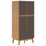 Casa si Gradina - Mobilier - Dulapuri si sifoniere - Sifoniere - Sifonier "OLDEN", gri/maro, 76,5x53x172 cm, lemn masiv pin - Infinity.ro