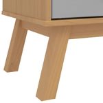 Casa si Gradina - Mobilier - Dulapuri si sifoniere - Sifoniere - Sifonier "OLDEN", gri/maro, 76,5x53x172 cm, lemn masiv pin - Infinity.ro