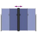 Casa si Gradina - Gradina si terasa - Umbrele si pavilioane - Umbrele - Copertina laterala retractabila, albastru, 220x600 cm - Infinity.ro