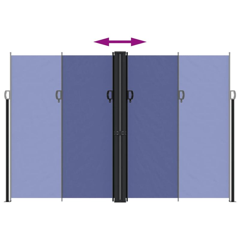 Casa si Gradina - Gradina si terasa - Umbrele si pavilioane - Umbrele - Copertina laterala retractabila, albastru, 220x600 cm - Infinity.ro