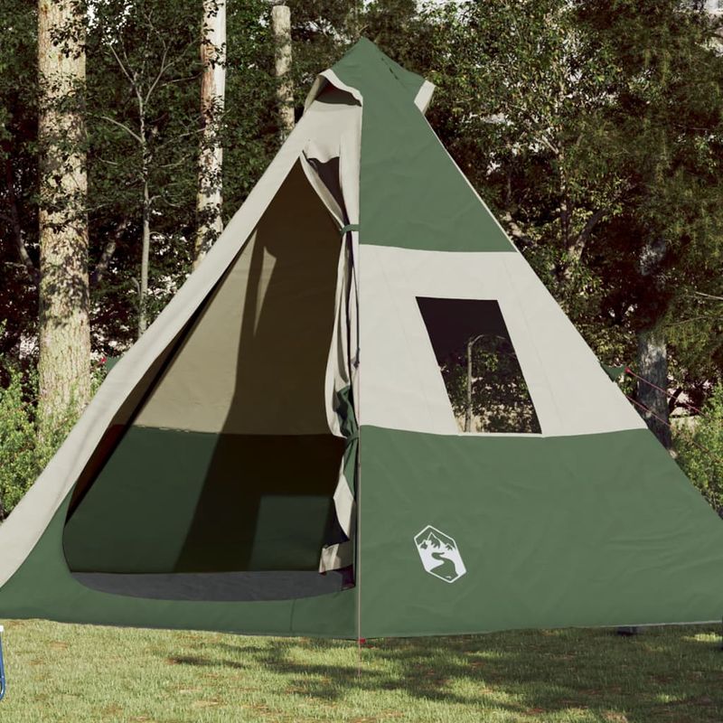 Sport si Outdoor - Camping - Corturi camping - Cort de camping pentru 7 persoane, verde, impermeabil - Infinity.ro
