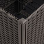 Casa si Gradina - Gradinarit si plante - Plante si ghivece - Ghivece si suporturi - Jardiniera de gradina cu spalier, maro, 160x160x140 cm, PP - Infinity.ro