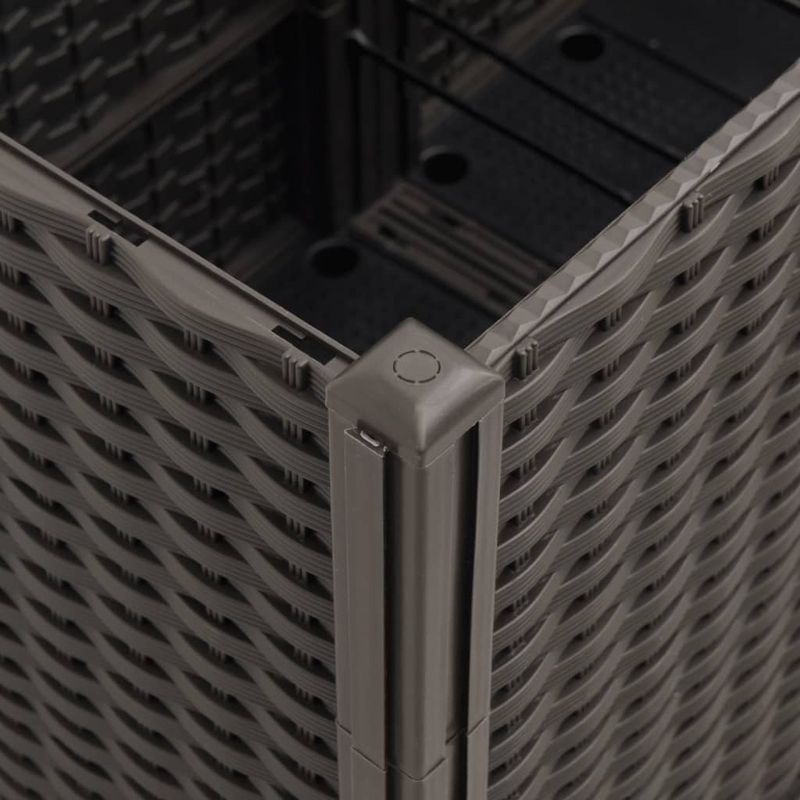 Casa si Gradina - Gradinarit si plante - Plante si ghivece - Ghivece si suporturi - Jardiniera de gradina cu spalier, maro, 160x160x140 cm, PP - Infinity.ro