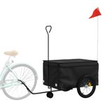 Sport si Outdoor - Ciclism - Accesorii pentru biciclete - Remorci biciclete - Remorca pentru biciclete, negru, 45 kg, fier, mărime 137x68x59 cm - Infinity.ro