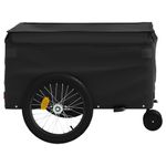 Sport si Outdoor - Ciclism - Accesorii pentru biciclete - Remorci biciclete - Remorca pentru biciclete, negru, 45 kg, fier, mărime 137x68x59 cm - Infinity.ro