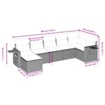 Casa si Gradina - Gradina si terasa - Mobilier exterior - Seturi mobila gradina - Set canapele de gradina cu perne, 7 piese, negru, poliratan - Infinity.ro