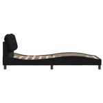 Casa si Gradina - Mobilier - Paturi si accesorii - Paturi - Cadru de pat cu tablie, negru, 90x200 cm, textil - Infinity.ro