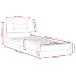 Casa si Gradina - Mobilier - Paturi si accesorii - Paturi - Cadru de pat cu tablie, negru, 90x200 cm, textil - Infinity.ro