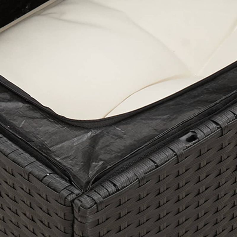 Casa si Gradina - Gradina si terasa - Mobilier exterior - Seturi mobila gradina - Set mobilier de gradina cu perne, 13 piese, negru, poliratan - Infinity.ro