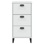 Casa si Gradina - Mobilier - Comode si corpuri - Noptiere - Noptiera „VIKEN”, alb, lemn masiv de pin - Infinity.ro