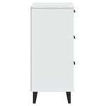 Casa si Gradina - Mobilier - Comode si corpuri - Noptiere - Noptiera „VIKEN”, alb, lemn masiv de pin - Infinity.ro