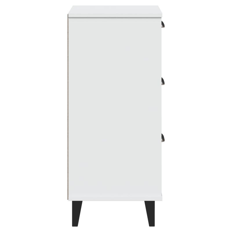 Casa si Gradina - Mobilier - Comode si corpuri - Noptiere - Noptiera „VIKEN”, alb, lemn masiv de pin - Infinity.ro