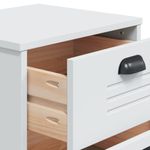 Casa si Gradina - Mobilier - Comode si corpuri - Noptiere - Noptiera „VIKEN”, alb, lemn masiv de pin - Infinity.ro