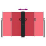 Casa si Gradina - Gradina si terasa - Umbrele si pavilioane - Umbrele - Copertina laterala retractabila, rosu, 140x600 cm - Infinity.ro