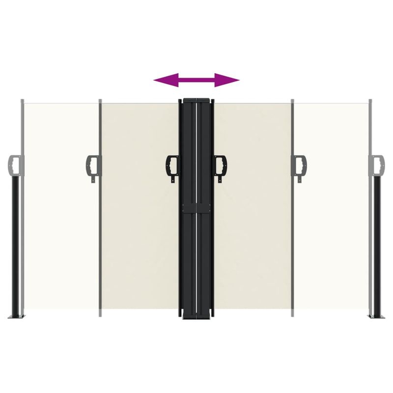 Casa si Gradina - Gradina si terasa - Umbrele si pavilioane - Umbrele - Copertina laterala retractabila, crem, 140x600 cm - Infinity.ro