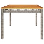 Casa si Gradina - Gradina si terasa - Mobilier exterior - Mese gradina - Masa gradina, gri, 180x90x75 cm, poliratan si lemn de acacia - Infinity.ro