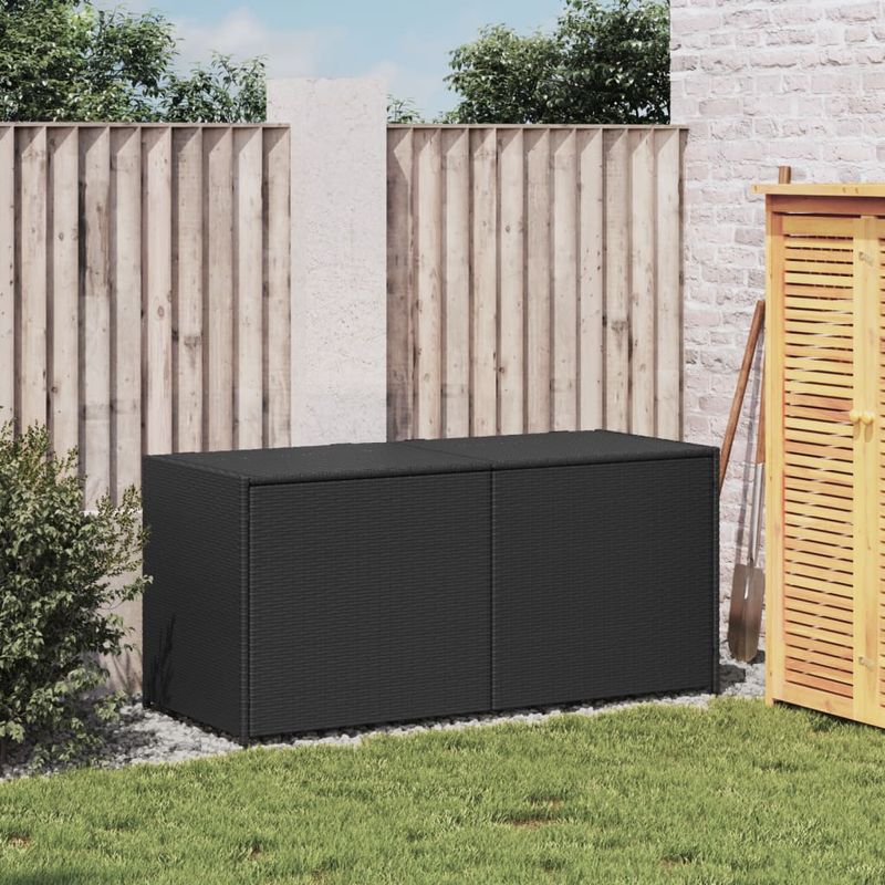 Casa si Gradina - Gradina si terasa - Mobilier exterior - Dulapuri si lazi depozitare exterior - Lada de depozitare pentru gradina, negru, 283 L, poliratan - Infinity.ro