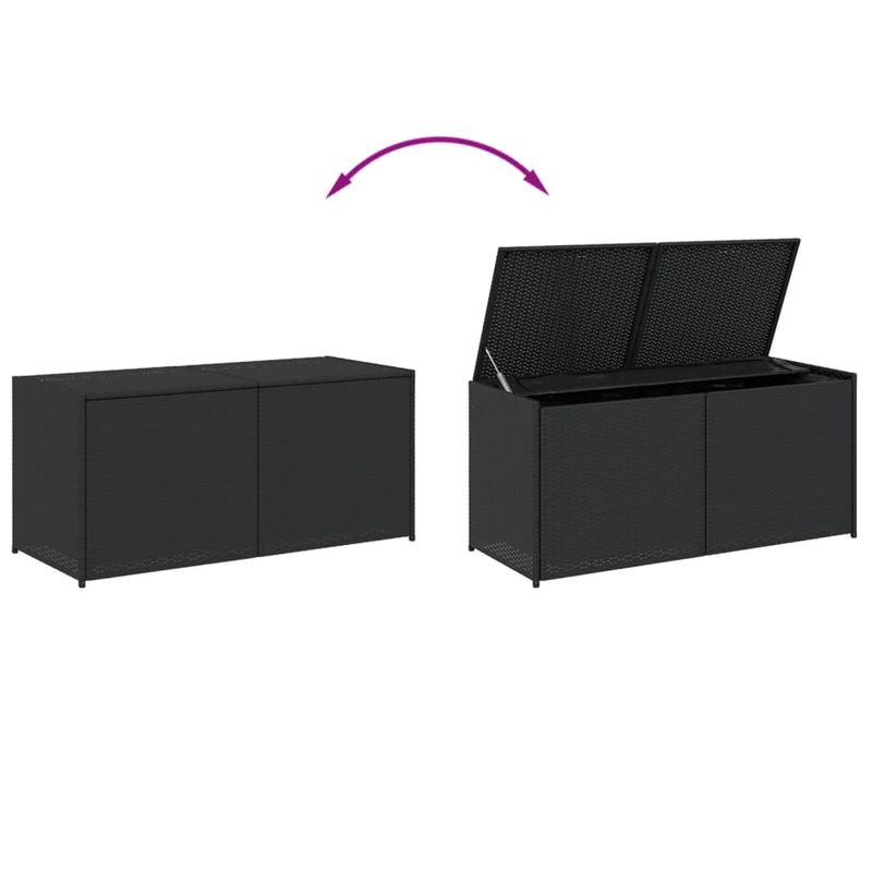 Casa si Gradina - Gradina si terasa - Mobilier exterior - Dulapuri si lazi depozitare exterior - Lada de depozitare pentru gradina, negru, 283 L, poliratan - Infinity.ro