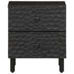 Casa si Gradina - Mobilier - Comode si corpuri - Noptiere - Noptiera, negru, 40x33x46 cm, lemn masiv de mango - Infinity.ro