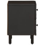 Casa si Gradina - Mobilier - Comode si corpuri - Noptiere - Noptiera, negru, 40x33x46 cm, lemn masiv de mango - Infinity.ro