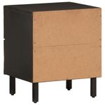 Casa si Gradina - Mobilier - Comode si corpuri - Noptiere - Noptiera, negru, 40x33x46 cm, lemn masiv de mango - Infinity.ro