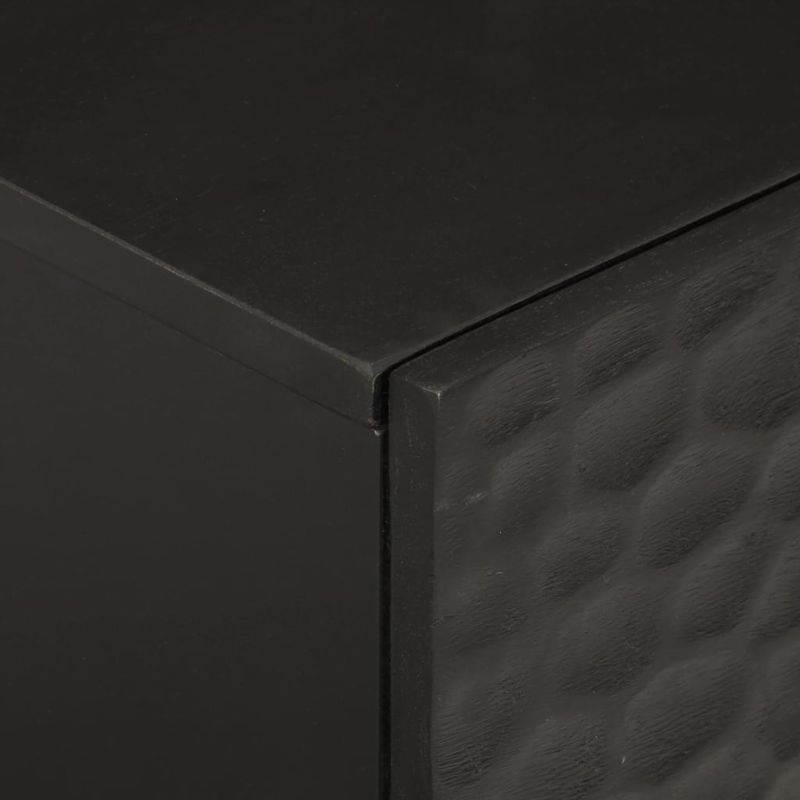 Casa si Gradina - Mobilier - Comode si corpuri - Noptiere - Noptiera, negru, 40x33x46 cm, lemn masiv de mango - Infinity.ro