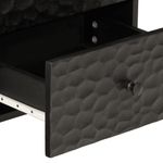 Casa si Gradina - Mobilier - Comode si corpuri - Noptiere - Noptiera, negru, 40x33x46 cm, lemn masiv de mango - Infinity.ro