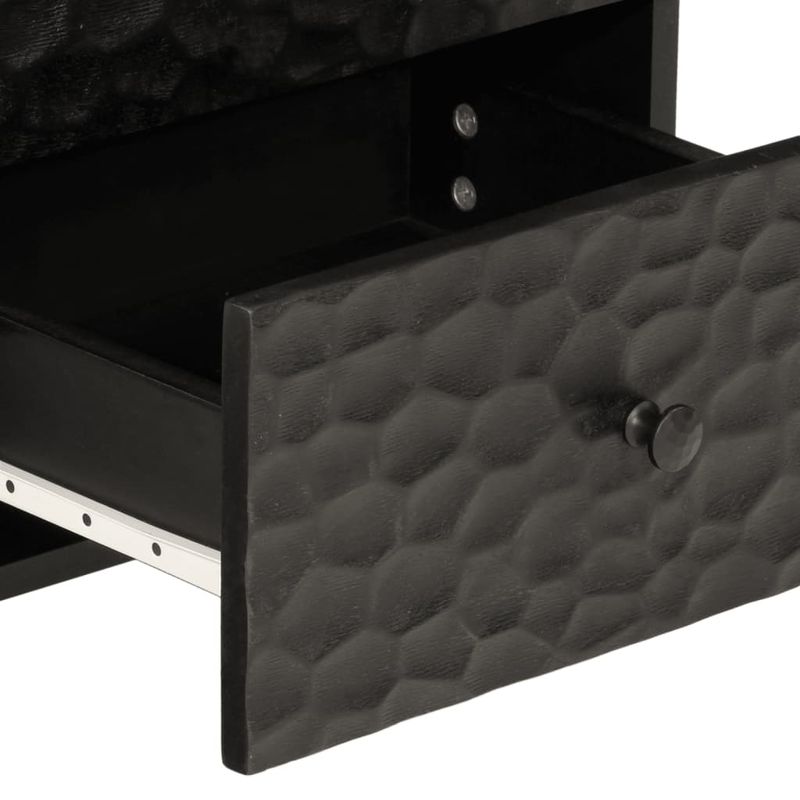 Casa si Gradina - Mobilier - Comode si corpuri - Noptiere - Noptiera, negru, 40x33x46 cm, lemn masiv de mango - Infinity.ro