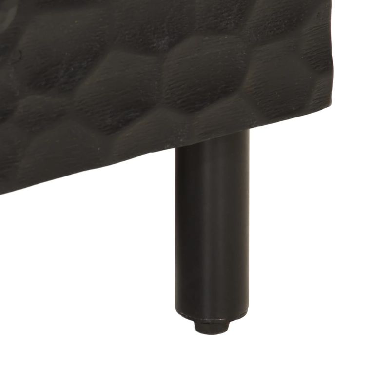Casa si Gradina - Mobilier - Comode si corpuri - Noptiere - Noptiera, negru, 40x33x46 cm, lemn masiv de mango - Infinity.ro