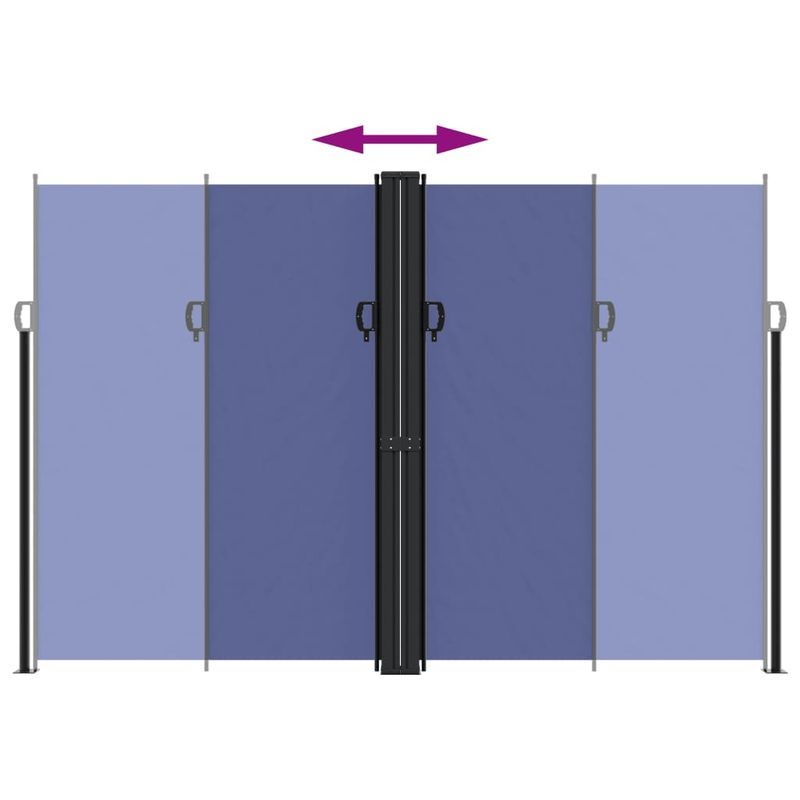 Casa si Gradina - Gradina si terasa - Umbrele si pavilioane - Umbrele - Copertina laterala retractabila, albastru, 220x600 cm - Infinity.ro