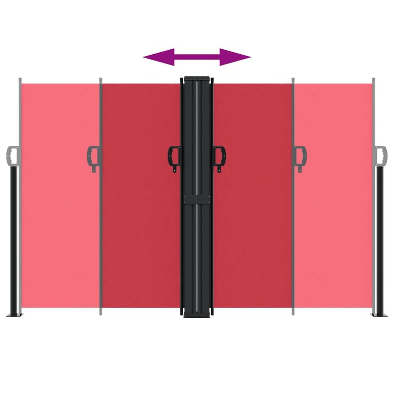 Casa si Gradina - Gradina si terasa - Umbrele si pavilioane - Umbrele - Copertina laterala retractabila, rosu, 160 x 600 cm - Infinity.ro