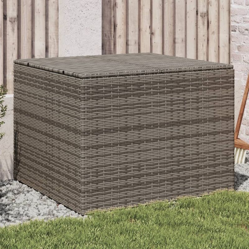 Casa si Gradina - Gradina si terasa - Mobilier exterior - Dulapuri si lazi depozitare exterior - Lada de depozitare pentru gradina, gri, 291 L, poliratan - Infinity.ro