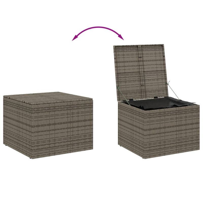Casa si Gradina - Gradina si terasa - Mobilier exterior - Dulapuri si lazi depozitare exterior - Lada de depozitare pentru gradina, gri, 291 L, poliratan - Infinity.ro