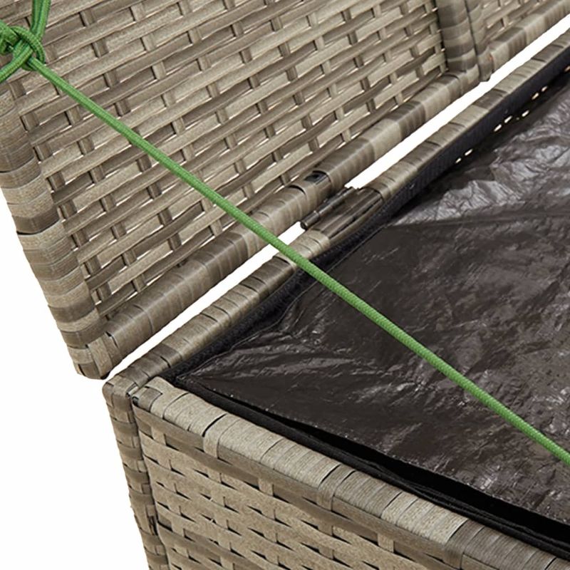 Casa si Gradina - Gradina si terasa - Mobilier exterior - Dulapuri si lazi depozitare exterior - Lada de depozitare pentru gradina, gri, 291 L, poliratan - Infinity.ro