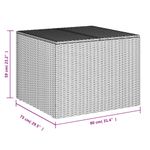 Casa si Gradina - Gradina si terasa - Mobilier exterior - Dulapuri si lazi depozitare exterior - Lada de depozitare pentru gradina, gri, 291 L, poliratan - Infinity.ro