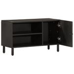 Casa si Gradina - Mobilier - Comode si corpuri - Comode - Comoda TV, negru, 80x31x46 cm, lemn masiv de mango - Infinity.ro