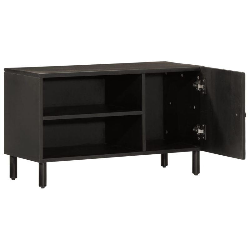 Casa si Gradina - Mobilier - Comode si corpuri - Comode - Comoda TV, negru, 80x31x46 cm, lemn masiv de mango - Infinity.ro