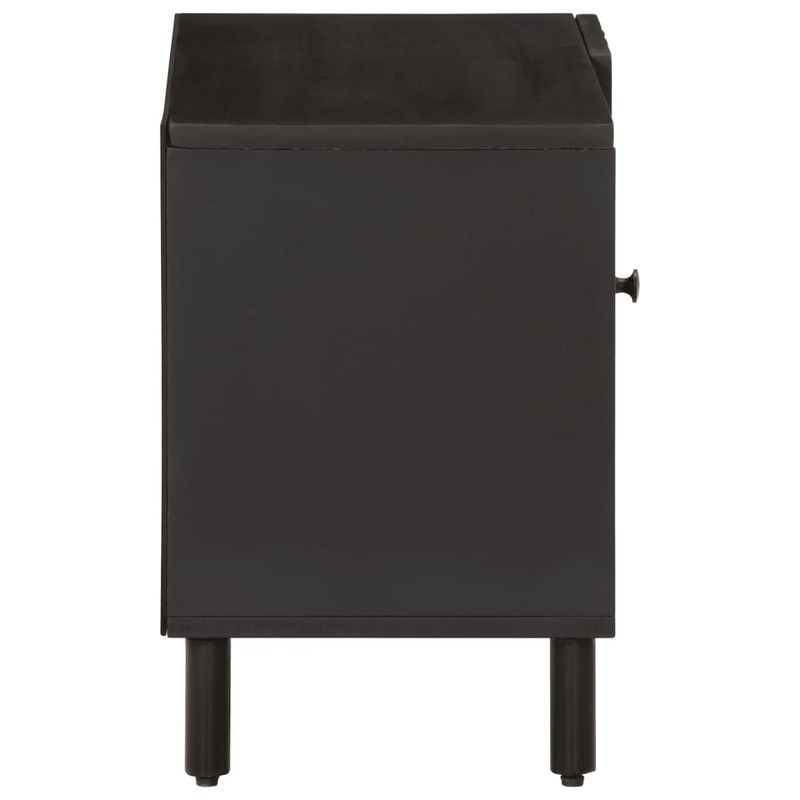 Casa si Gradina - Mobilier - Comode si corpuri - Comode - Comoda TV, negru, 80x31x46 cm, lemn masiv de mango - Infinity.ro