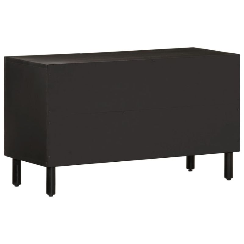 Casa si Gradina - Mobilier - Comode si corpuri - Comode - Comoda TV, negru, 80x31x46 cm, lemn masiv de mango - Infinity.ro