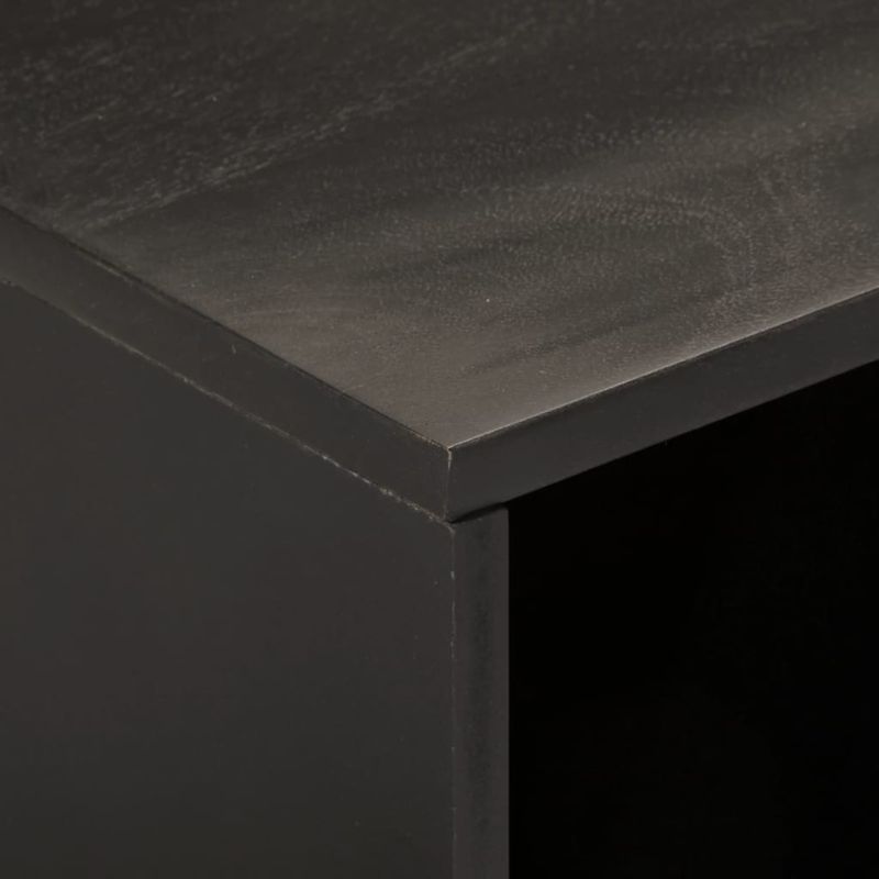 Casa si Gradina - Mobilier - Comode si corpuri - Comode - Comoda TV, negru, 80x31x46 cm, lemn masiv de mango - Infinity.ro