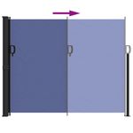 Casa si Gradina - Gradina si terasa - Umbrele si pavilioane - Umbrele - Copertina laterala retractabila, albastru, 160 x 600 cm - Infinity.ro